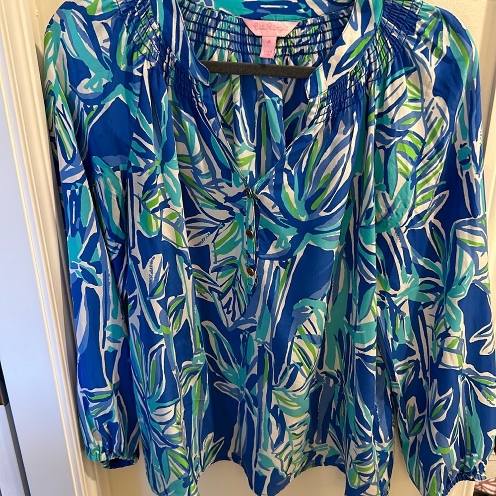 Lilly Pulitzer Elsa Silk Top. Sz Medium.
